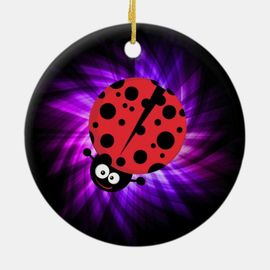 可愛いラディバグ;紫 セラミックオーナメント (裏面)