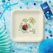 可愛いラディバグ |美しい日 ペーパープレート (パーティー)