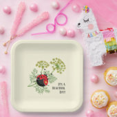 可愛いラディバグ |美しい日 ペーパープレート (パーティー)