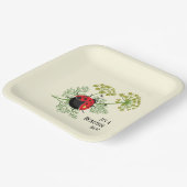 可愛いラディバグ |美しい日 ペーパープレート (傾斜あり)