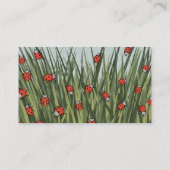 可愛いラディバードラディバグパターン 名刺 (裏面)