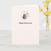 可愛いラディバードラディバグ記念カード カード (黄色い花)