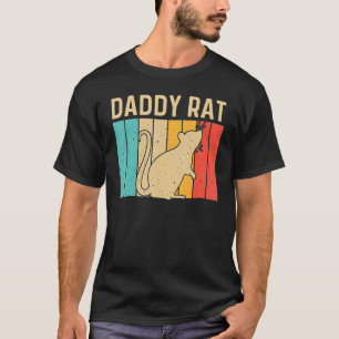 可愛いラト男性へパパマウスラットリバーラットペット乗った Tシャツ