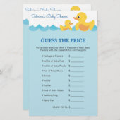 可愛いラバーダックで赤ちゃんシャワーゲームテーマ (正面/裏面)