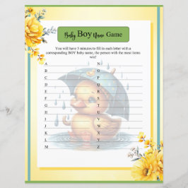 可愛いラバーダック男の赤ちゃんネームゲーム