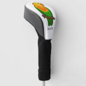 可愛いラバードマンガのオウム ゴルフヘッドカバー (アングル)