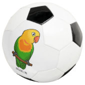 可愛いラバードマンガのオウム サッカーボール (3/4)