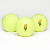 可愛いラバードマンガのオウム テニスボール (マルチ)