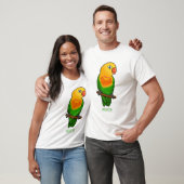 可愛いラバードマンガのオウム Tシャツ (ユニセックス)