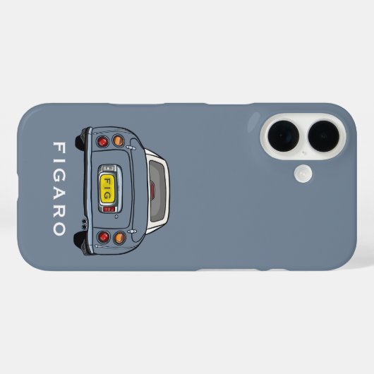 可愛いラピスグレーフィガロカーモノグラム人形 Case-Mate iPhoneケース (裏面 (横))