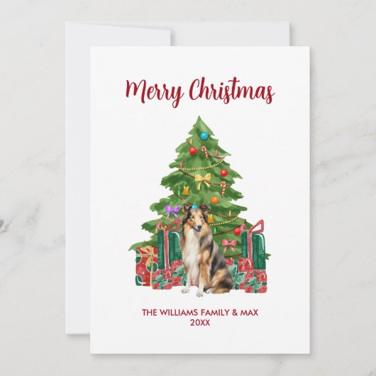 可愛いラフなクリスマスカード シーズンカード (正面)