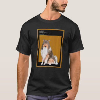 可愛いラフなコリー犬の飼い犬 Tシャツ