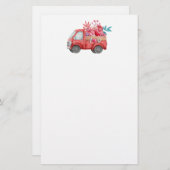 可愛いラブトラックとハートカーゴウォーター色 (正面/裏面)