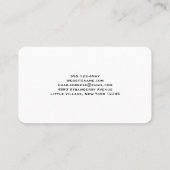 可愛いラブトラックとハートカーゴウォーター色 名刺 (裏面)