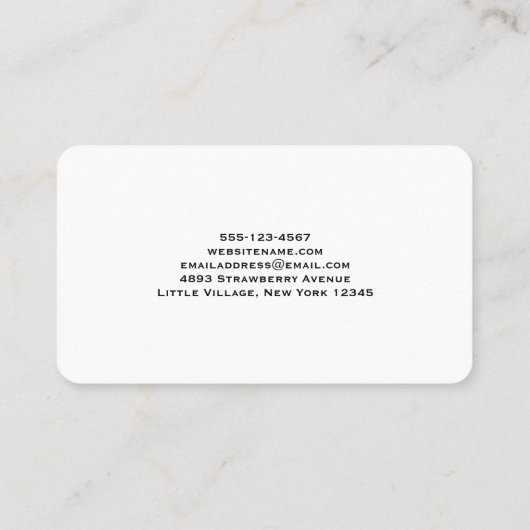 可愛いラブトラックとハートカーゴウォーター色 名刺 (裏面)