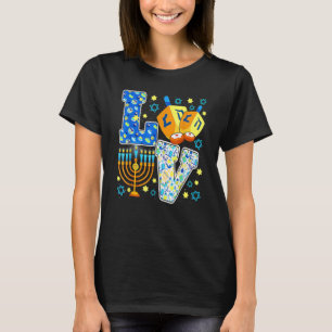 可愛いラブハヌカー(ユダヤ教の祭り)ハヌカー装飾Dreidel Me Tシャツ