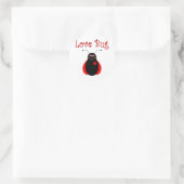 可愛いラブバグLadybugシール ラウンドシール (バッグ)