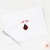 可愛いラブバグLadybugシール ラウンドシール (封筒)