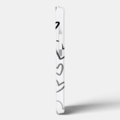 可愛いラブブラック&ホワイトハートパーソナライズされた電話 Case-Mate iPhoneケース (裏面 / 左)