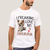 可愛いラブマイチワホアドッグ Tシャツ (正面)