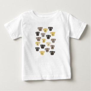 可愛いラブラドールレトリエバードッグ ベビーTシャツ