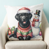 可愛いラブラドールレトリエバーパピードッグクリスマス クッション