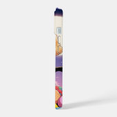 可愛いラブラドールレトリバーとハロウィーンキャンディ iPhone 15ケース (左側面)