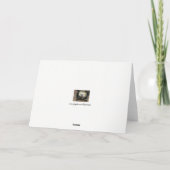 可愛いラブラドール考える犬のカード カード (裏面)