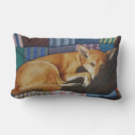 可愛いラブラドール・レトリバー犬の写真 ランバークッション