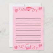 可愛いラブヴァレンティーンズカード セーブザデート (正面)