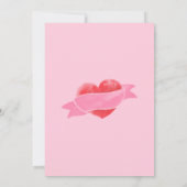 可愛いラブヴァレンティーンズカード セーブザデート (裏面)