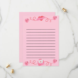 可愛いラブヴァレンティーンズカード セーブザデート