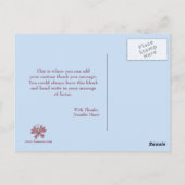 可愛いラプンツェル塔の女の子の感謝していあなたのポストカード ポストカード (裏面)