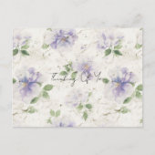 可愛いラベンダーの花 ポストカード (正面)