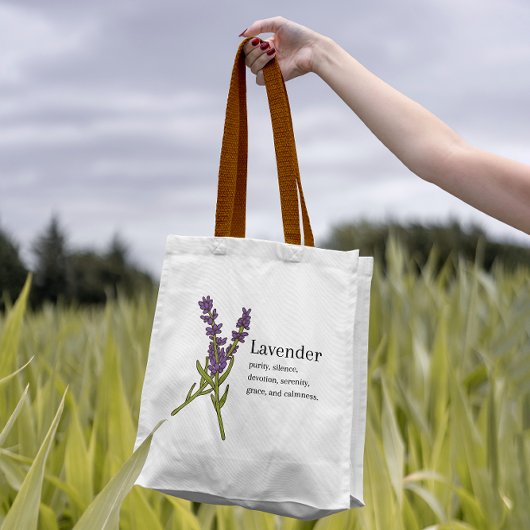 可愛いラベンダーパープルフェミニンガーリー トートバッグ