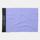 可愛いラベンダーブルーエレガント。 キッチンタオル (横)