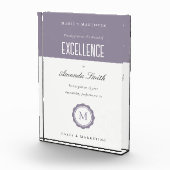 可愛いラベンダーミニマルロゴ優秀賞 フォトブロック (右)