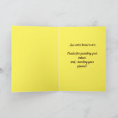 可愛いラマおもしろい勇気付けられるグリーティングカード カード (内部)