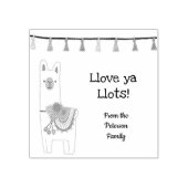 可愛いラマとタッセルカスタムデザイン ラバースタンプ (インプリント)