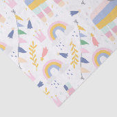 可愛いラマとレインボーキッズベビーシャワー 薄葉紙 (詳細)