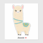 可愛いラマのシール シール (シート)
