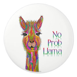 可愛いラマカラフルドアノブ – セラミック セラミックノブ