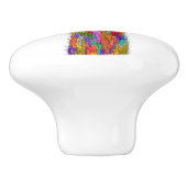 可愛いラマカラフルフローラノブ&プル セラミックノブ (側面)