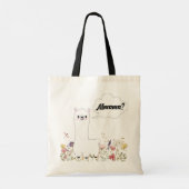 可愛いラママおもしろいフローラママママギフト トートバッグ (裏面)