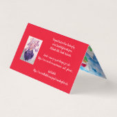 可愛いラマメリークリスマスレッドカードセット (裏面)