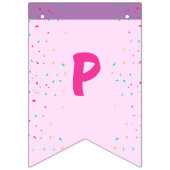 可愛いラマ動物の誕生日パーティメカラフルキシカン バンティングフラッグ (第3の旗)