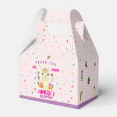 可愛いラマ動物の誕生日パーティメカラフルキシカン フェイバーボックス (正面サイド)