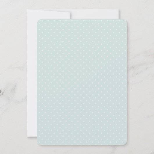 可愛いラマ柄オン水玉模様 セーブザデート (裏面)