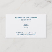 可愛いラマ柄オン水玉模様 名刺 (裏面)