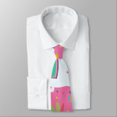 可愛いラマ柄 ネクタイ (タイ)